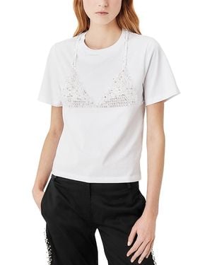 Tresser Embellished Tee - White