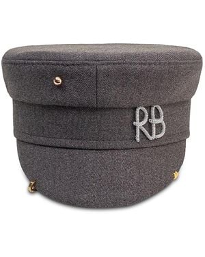 Ruslan Baginskiy Embellished Baker Boy Cap - Gray