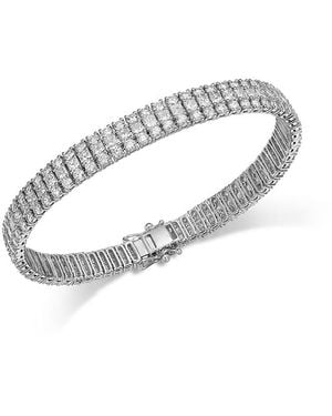 Bloomingdale's Fine Collection Luxe Collection Diamond Multi-Row Tennis Bracelet - White