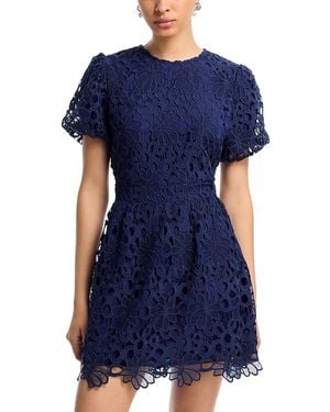 knee length dresses for ladies ASHLEYlauren 4690 Illusion Neckline Cocktail Dress main image 1