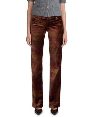FRAME The Velvet Rodeo Low Rise Jeans - Brown