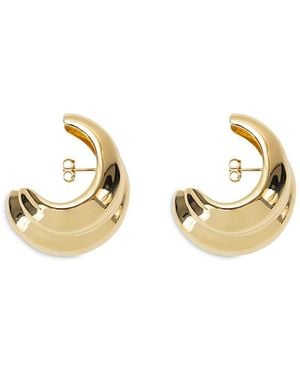 Nina Gordon Mega Cuff Hoop Earrings - Metallic