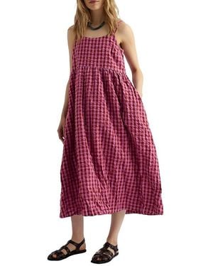 Seasalt Cornwall Laity Empire Line Midi Dress - Red