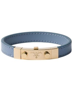 Prada Saffiano Leather Bracelet - Blue