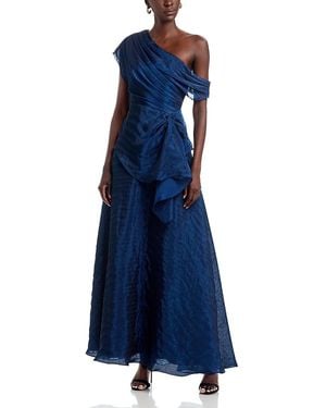 THEIA Avalina Organza Lame Gown - Blue