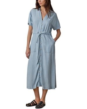 Faherty Tried & True Oakley Midi Dress - Blue