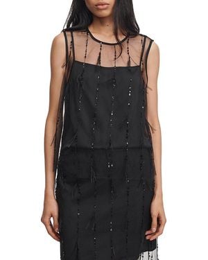 Rag & Bone Geena Embellished Tank - Black