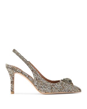 Kurt Geiger Belgravia High Heel Slingback Sandals - Metallic