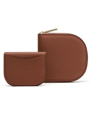 Cuyana Duo Small Zip Wallet - Brown