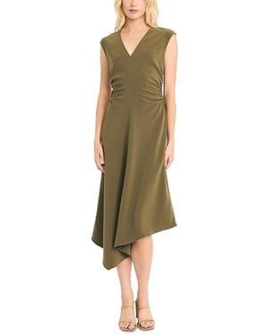 Luxely Asymmetrical Midi Dress - Green