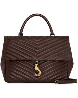 Rebecca Minkoff Edie Large Top Handle Bag - Brown