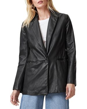 AllSaints Leather Deri Blazer - Black