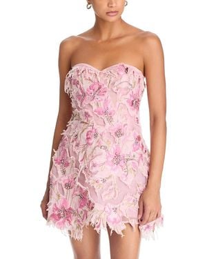 LoveShackFancy Sommaire Embellished Mini Dress - Pink