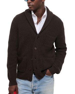 Alex Mill Wallace Relaxed Fit Washed Cashmere Cardigan - Black