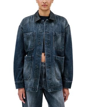 SLVRLAKE Denim Oversized Worker Denim Jacket - Blue