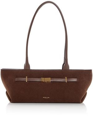 DeMellier London New York Suede Shoulder Bag - Brown