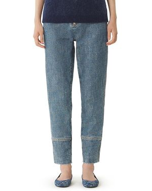 Lanvin Zipped Denim Pants - Blue