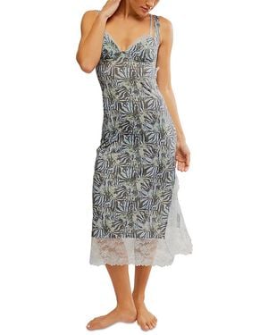 Free People Party Crasher Midi Slip - Grey