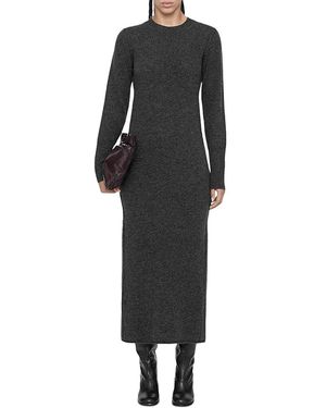 AllSaints Erith Wool Maxi Sweater Dress - Black
