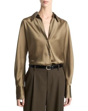 Vince Silk Blouse - Brown