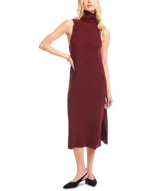 Karen Kane Sleeveless Turtleneck Sweater Dress - Red