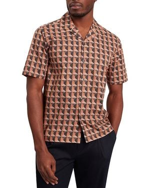Ted Baker Nayelin Short Sleeve Relaxed Painted Geo Shirt - Red