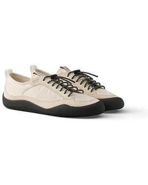 Prada Speedrock Re-Nylon And Suede Sneakers - White