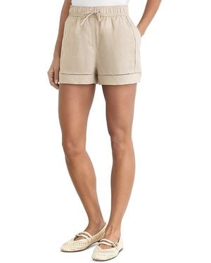 Reiss Riley Linen Shorts - Natural