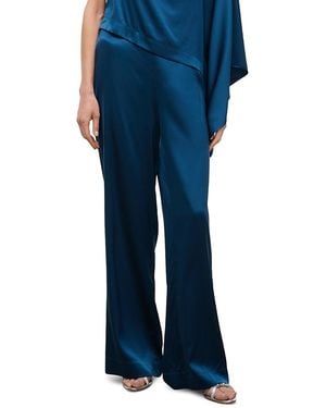 STAUD Stroll Silk Pants - Blue