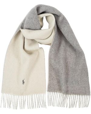 Polo Ralph Lauren Classic Double Faced Wool Scarf - Gray