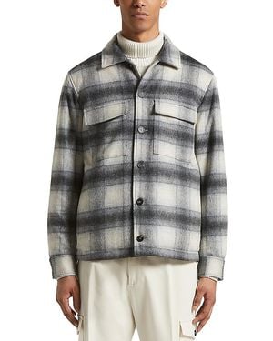 Peserico Relaxed Fit Shirt Jacket - Gray