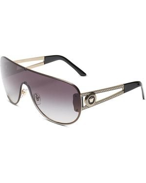 Versace Shield Sunglasses, 135Mm - Metallic