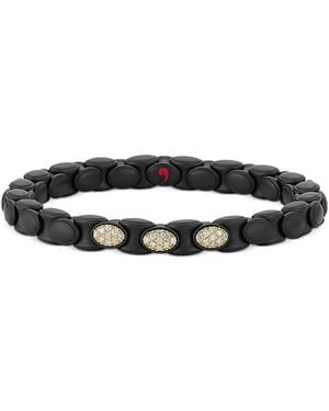 Demeglio 18K & Ceramic Diamond Anacondino Bracelet, 0.55 Tcw - Black