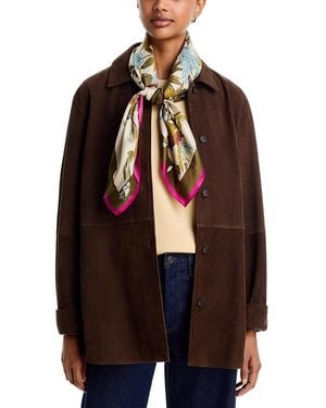 Echo Vase Silk Scarf - Brown