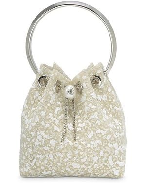 Jimmy Choo Bon Bon Top Handle Bag - White