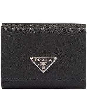 Prada Small Saffiano Leather Wallet - Black