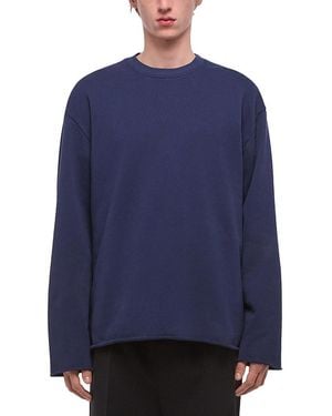 Helmut Lang Raw Hem Crewneck - Blue