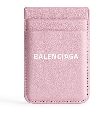 Balenciaga Cash Magnet Card Holder - Pink