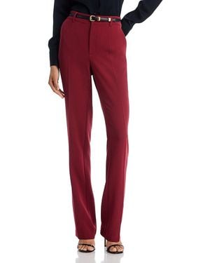 Cinq À Sept Kerry Slim Straight Leg Pants - Red