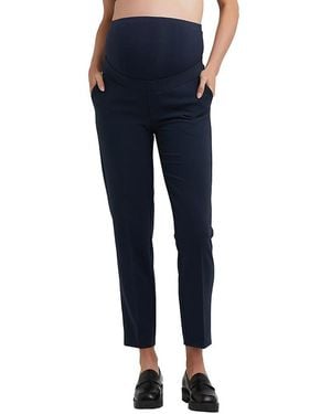 Ripe Maternity Alexa Classic Straight Leg Crop Pant - Blue