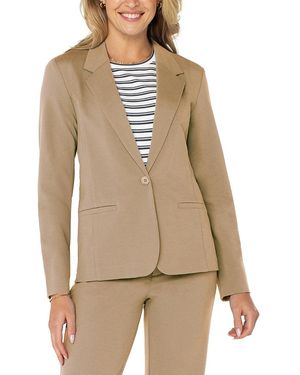 Liverpool Los Angeles Fitted Blazer - Natural