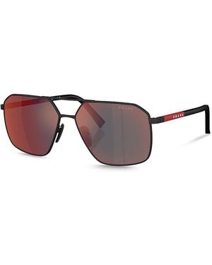 Prada Aviator Sunglasses, 60Mm - Multicolor
