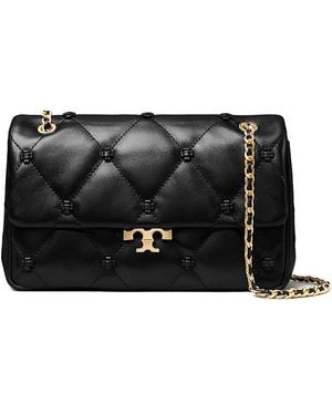 Tory Burch Bunny Knot Small Quilted Leather Shoulder Bag - Black
