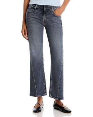 Mother Lil Bookie Twist Low Rise Jeans - Blue