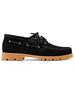 VINNY'S Aztec Boat Shoes - Black