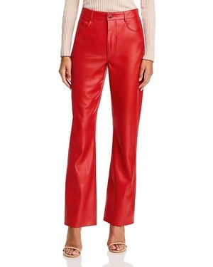 Lamarque Scottie Faux Leather Pants - Red