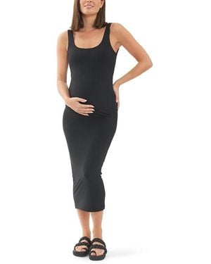 Ripe Maternity Luxe Knit Contour Dress - Blue