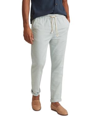 Marine Layer Saturday Cotton Stretch Standard Fit Beach Pants - Blue