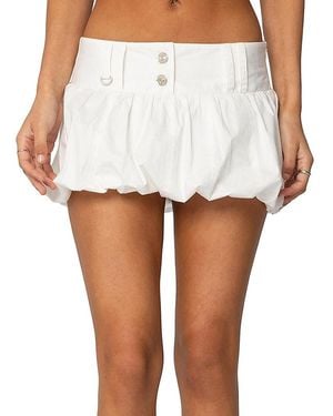 Edikted Emersyn Bubble Mini Skirt - White