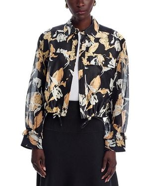 3.1 Phillip Lim Joyful Tulips Cropped Jacket - Black